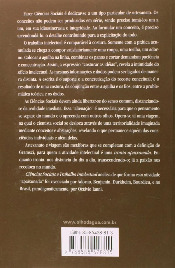 Ciências Sociais e Trabalho Intelectual - Imagem 2